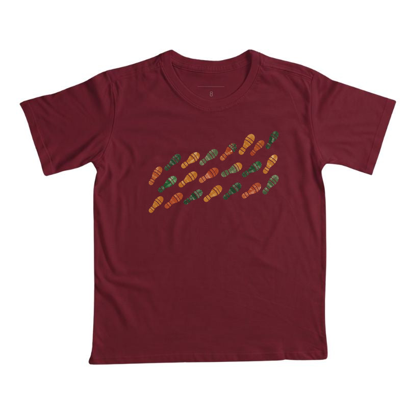 Camiseta Infantil - Passos que Ficaram