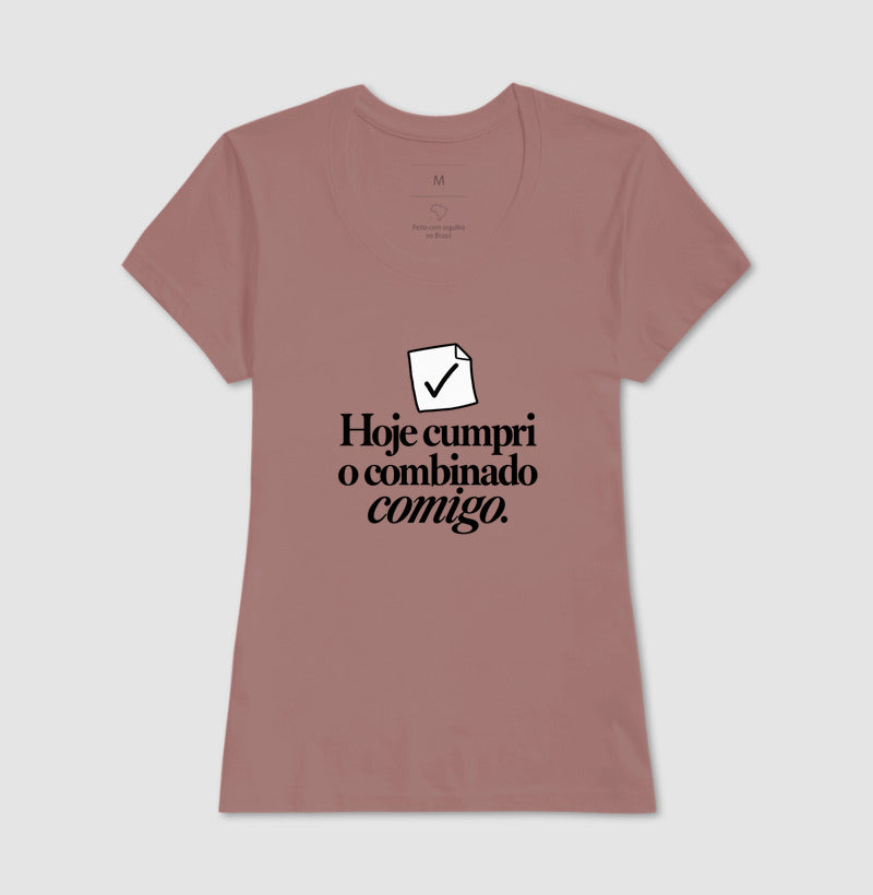 Camiseta Unissex - Pequeno Plano Cumprido — Rosa — Feminino