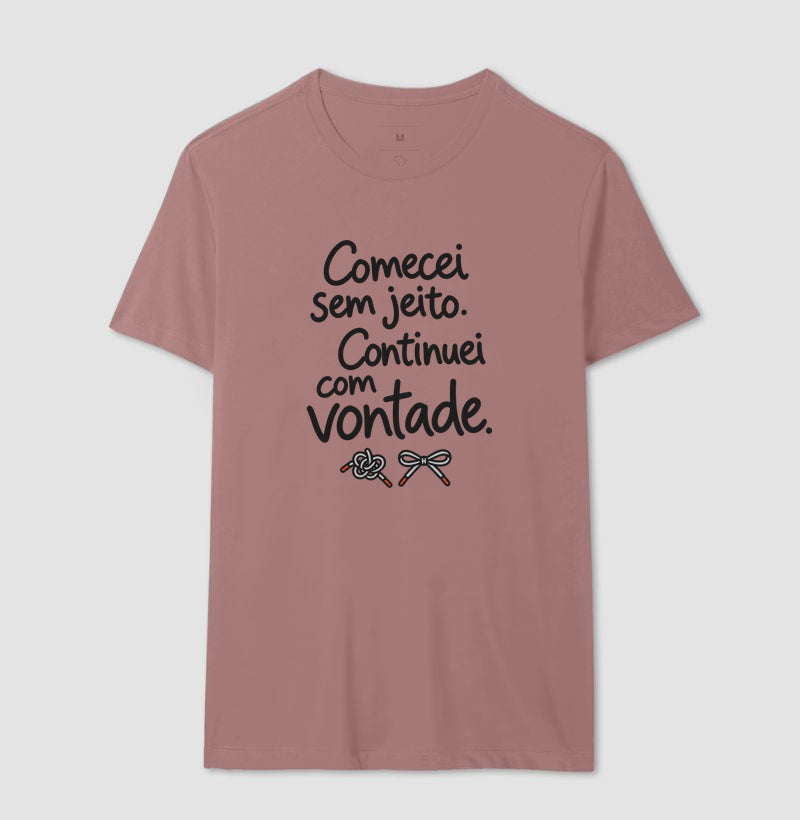 Camiseta Unissex - Outro Começo, Masculino, Rosa