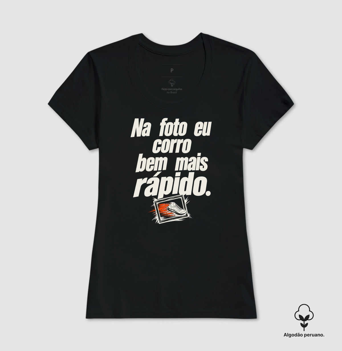 Camiseta Algodão Peruano - Na Hora da Foto