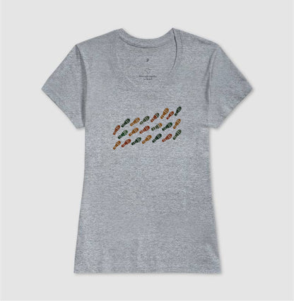 Camiseta Unissex - Passos que Ficaram, Feminino, Cinza
