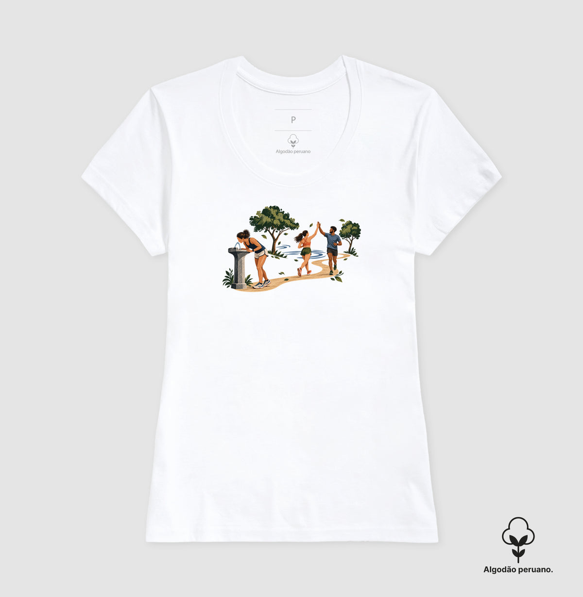 Camiseta Algodão Peruano - Primeiro Longão