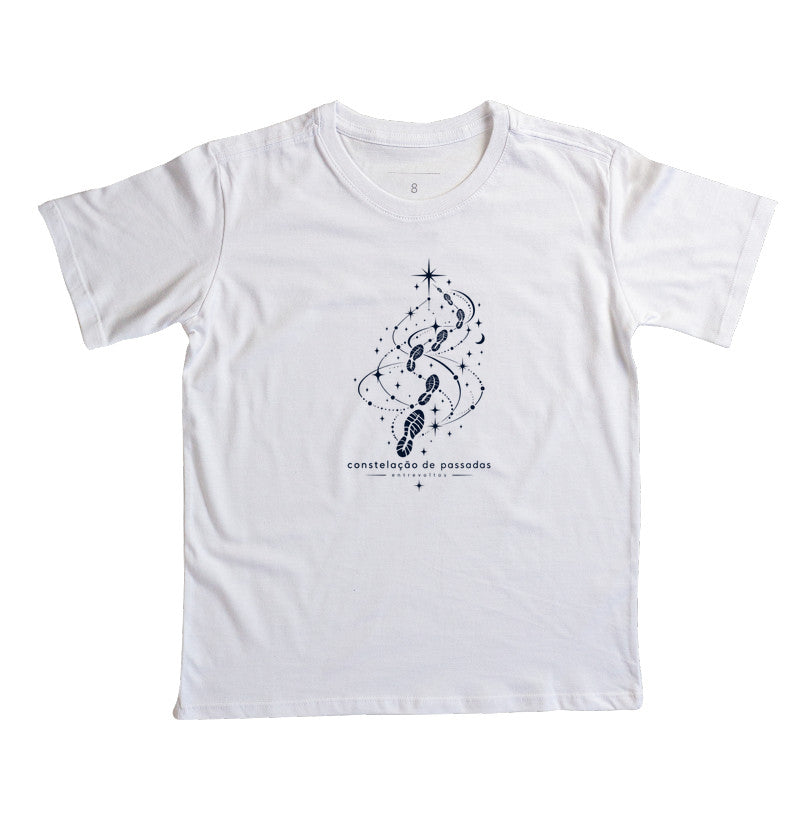 Camiseta infantil - Constelação de passadas