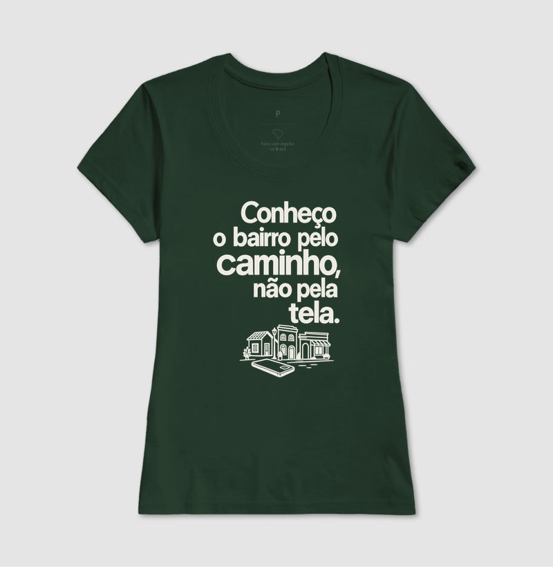 Camiseta Unissex - Caminho Sem Tela, Feminino, Verde