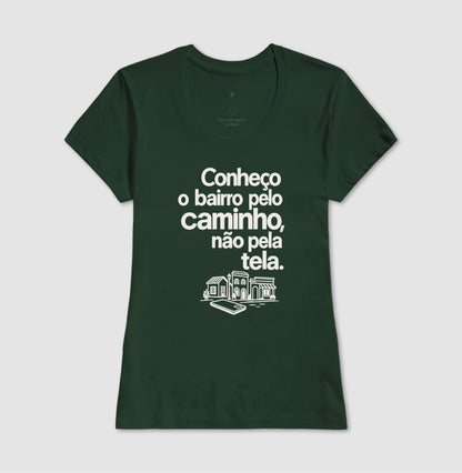 Camiseta Unissex - Caminho Sem Tela, Feminino, Verde