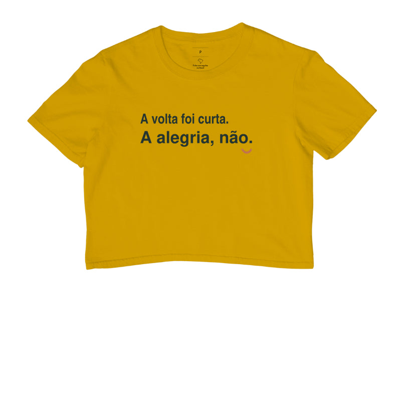 Cropped - Alegria Maior, Amarelo