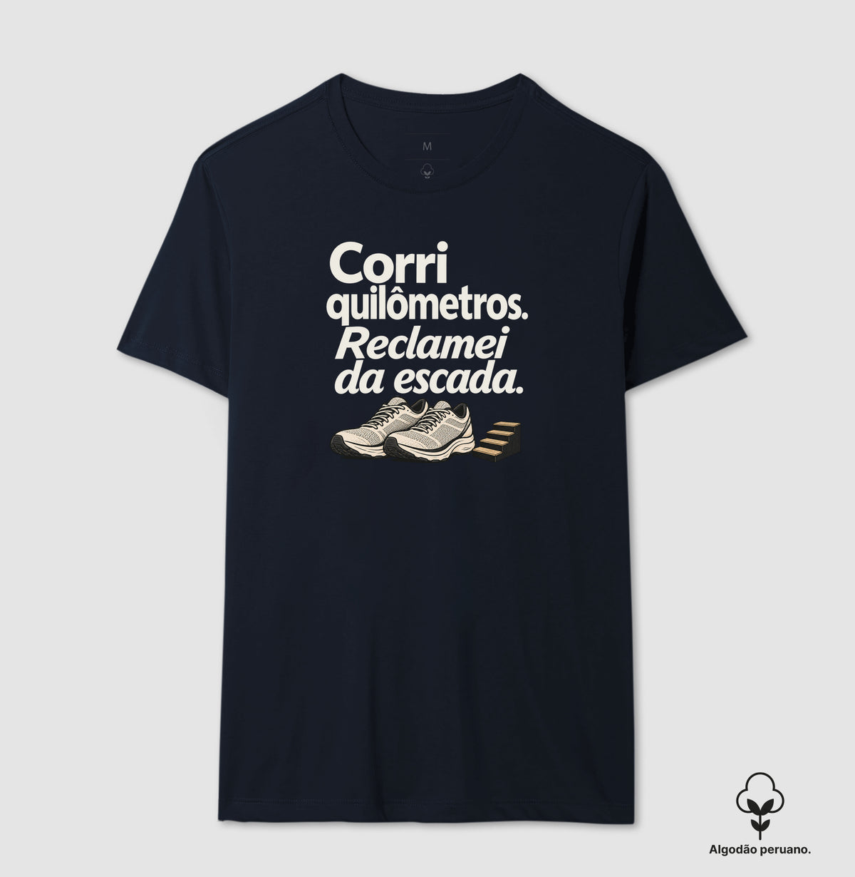 Camiseta Algodão Peruano - Escada Surpresa