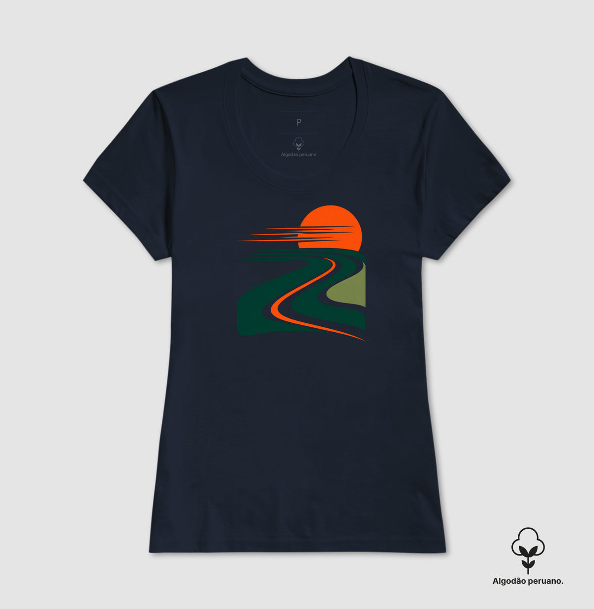 Camiseta Algodão Peruano - Pulso do Percurso