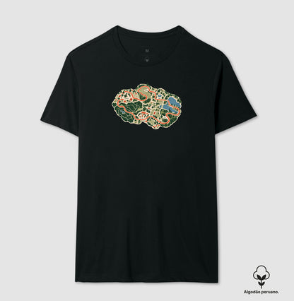 Camiseta Algodão Peruano - Mapa do Corre