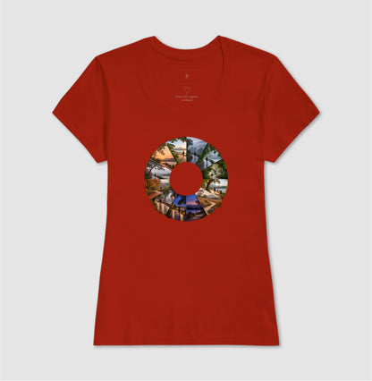 Camiseta Unissex - Um Ano em Movimento, Feminino, Vermelho