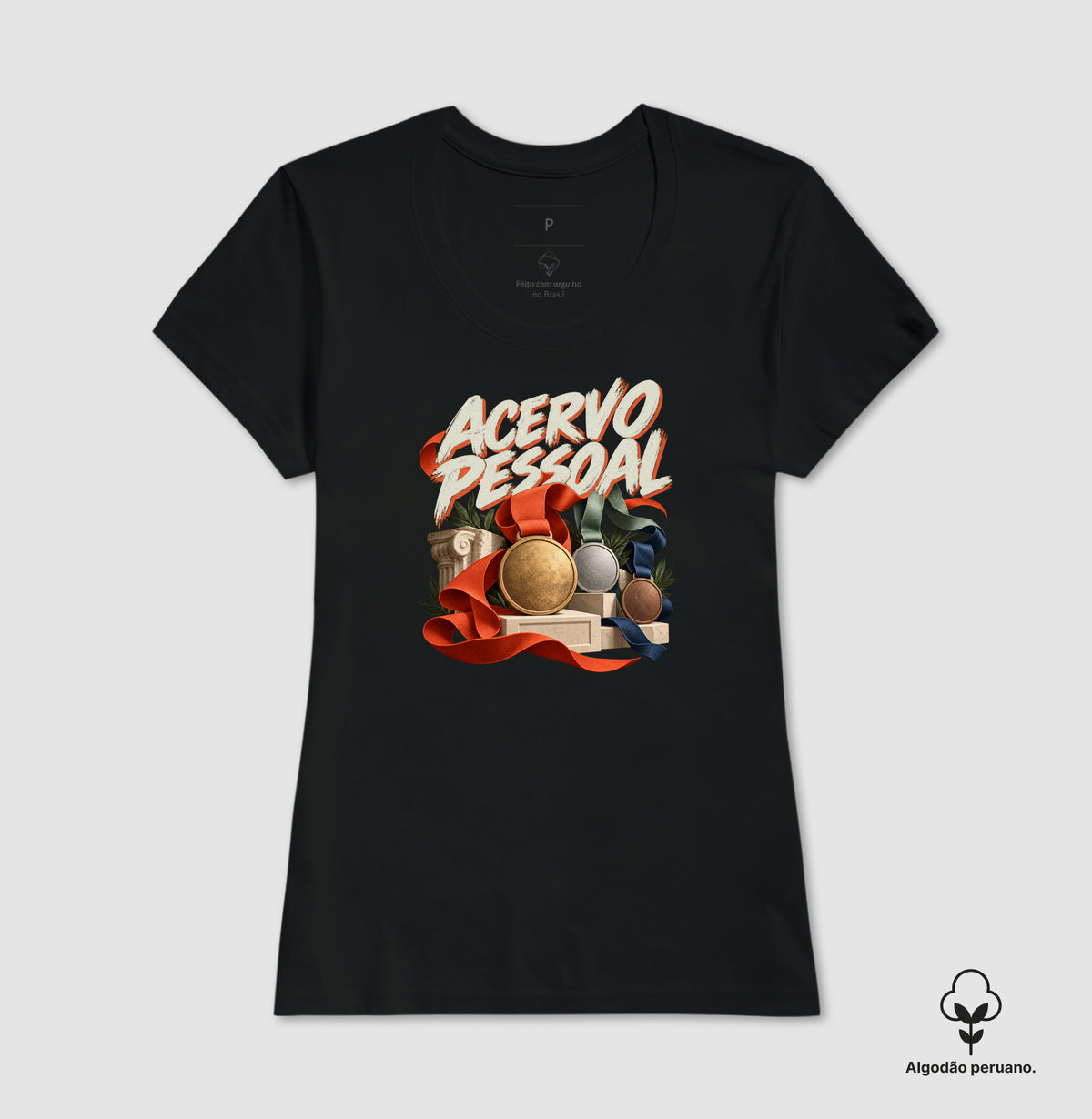 Camiseta Algodão Peruano - Museu de Medalhas