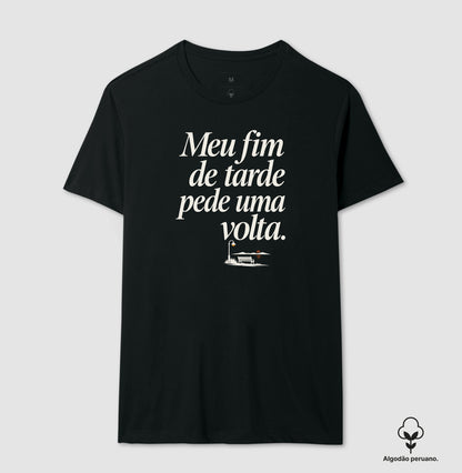 Camiseta Algodão Peruano - Noite de Esquina, Masculino, Preta