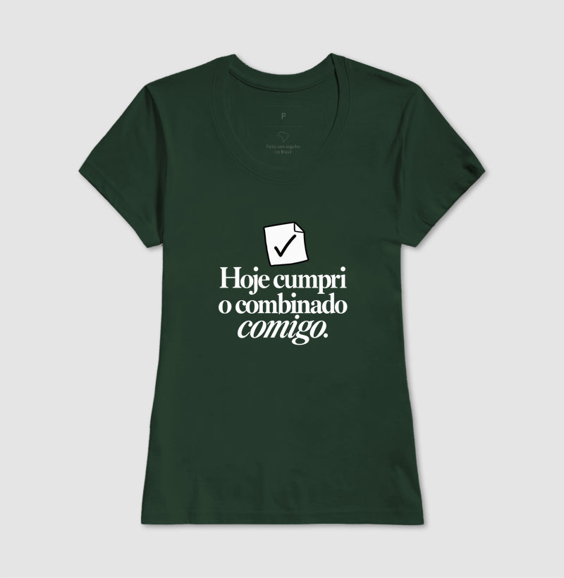 Camiseta Unissex - Pequeno Plano Cumprido — Verde — Feminino