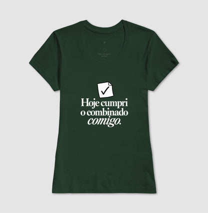 Camiseta Unissex - Pequeno Plano Cumprido — Verde — Feminino