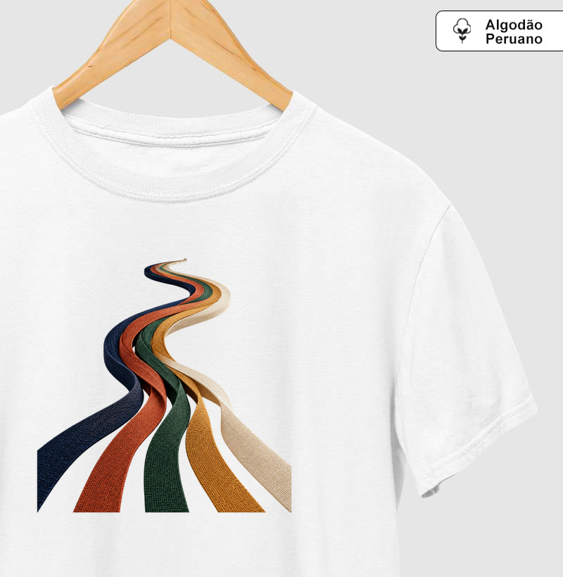 Camiseta Algodão Peruano - Quilômetros Compartilhados