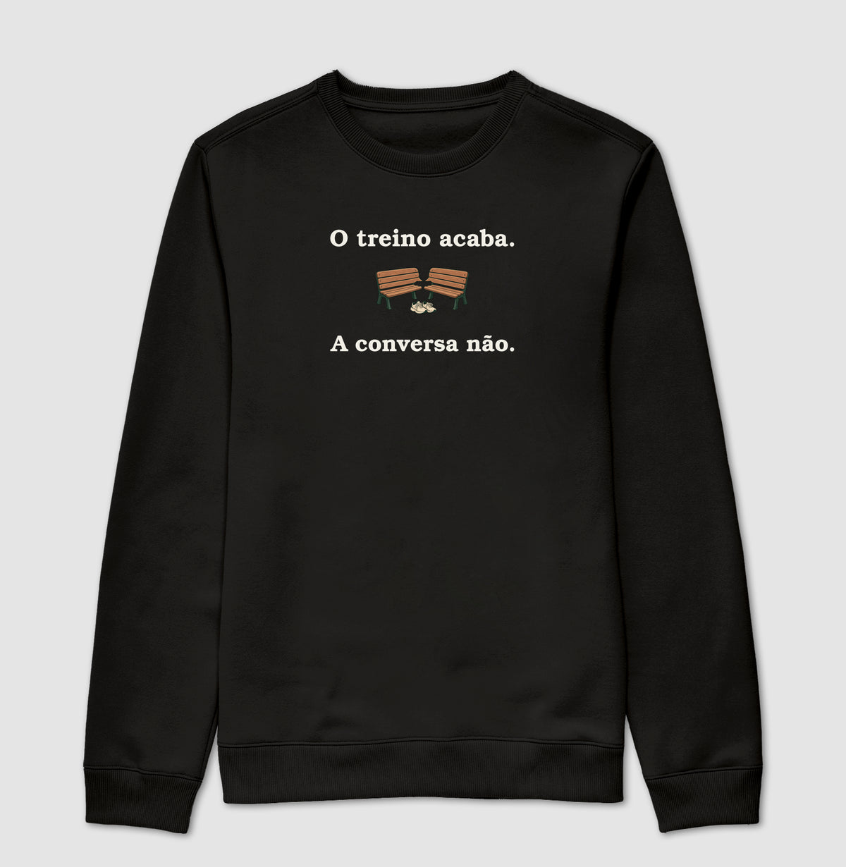 Suéter Moletom - Conversa Depois, Preta