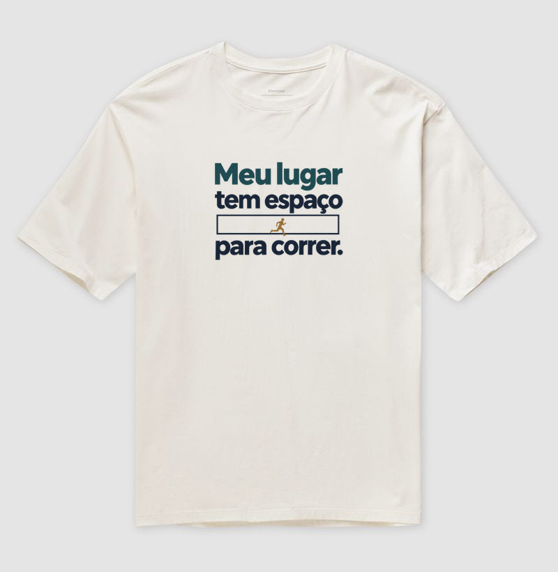 Camiseta Oversized - Lugar para Correr