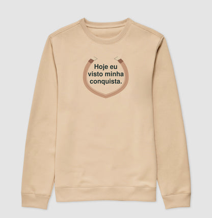 Suéter Moletom - Conquista Vestida, Bege