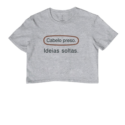 Cropped - Cabeça Livre, Cinza