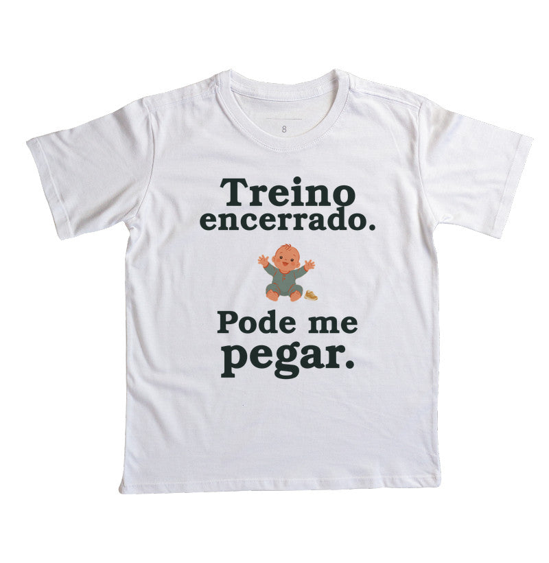 Camiseta Infantil - Hora de Pegar, Branca