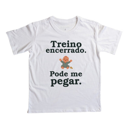 Camiseta Infantil - Hora de Pegar, Branca