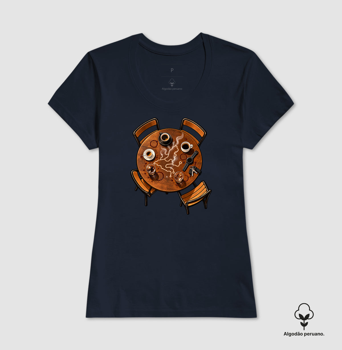 Camiseta Algodão Peruano - Café Depois do Corre