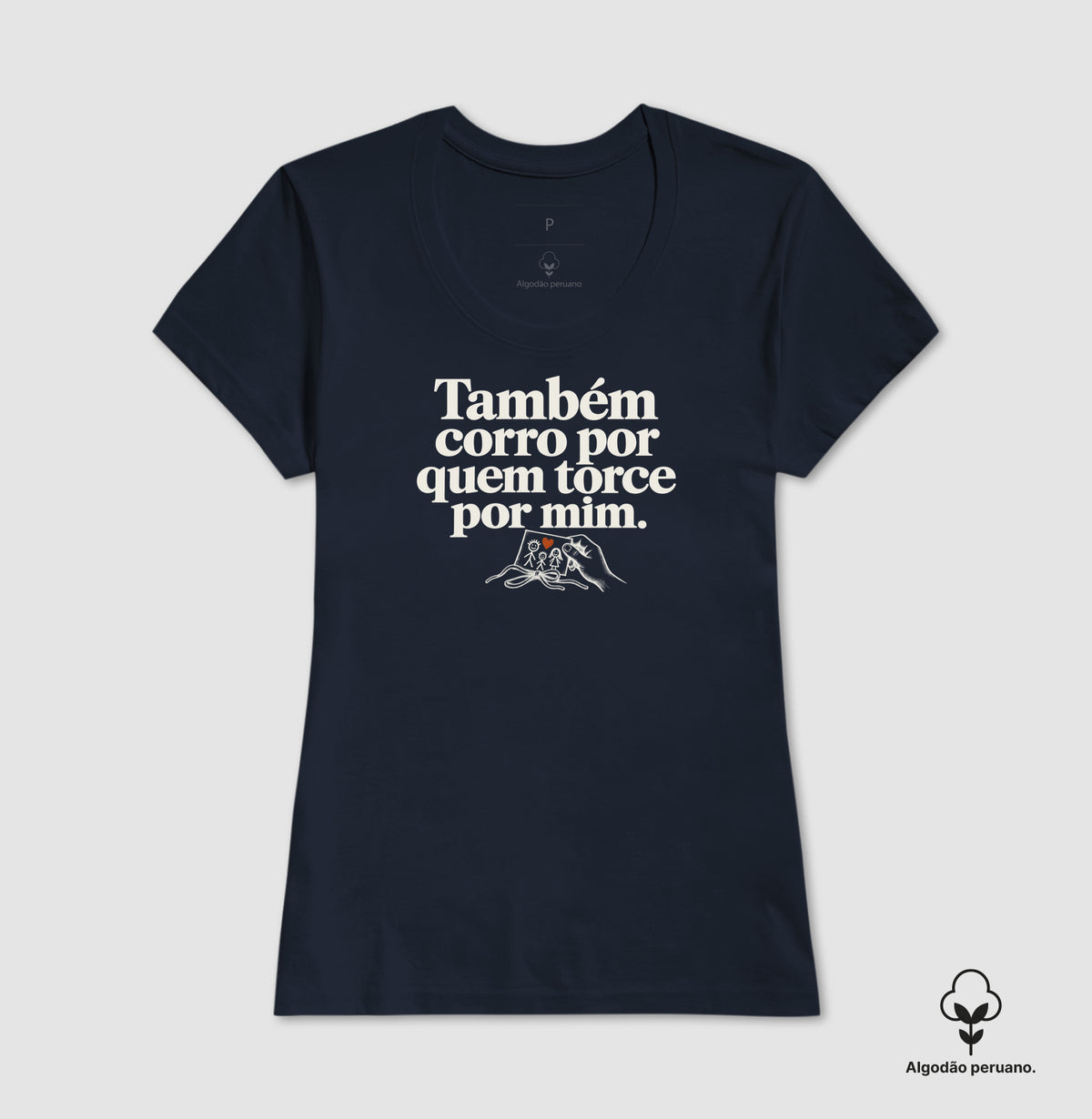 Camiseta Algodão Peruano - Torcida que Fica