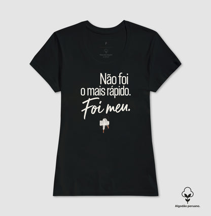 Camiseta Algodão Peruano - Orgulho sem Comparação, Feminino, Preta