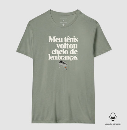 Camiseta Algodão Peruano - Areia de Brinde