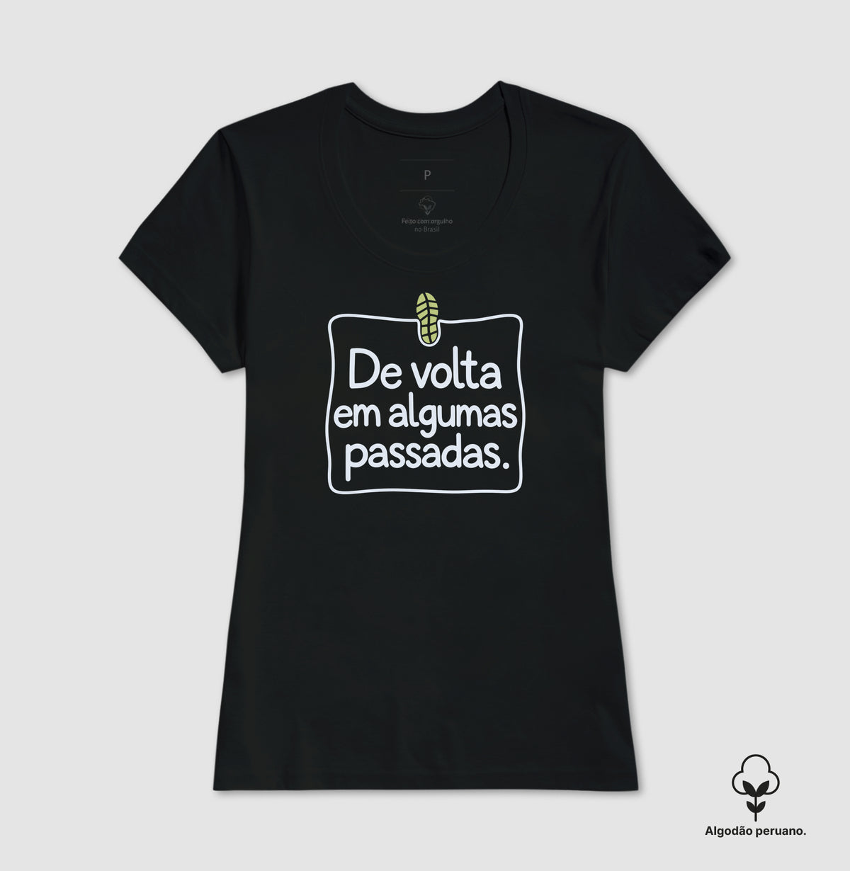 Camiseta Algodão Peruano - Aviso de Saída