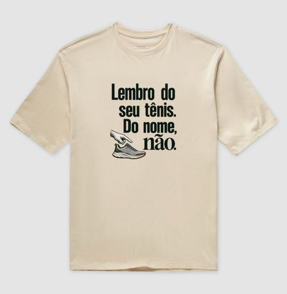 Camiseta Oversized - Nome Emprestado, Areia