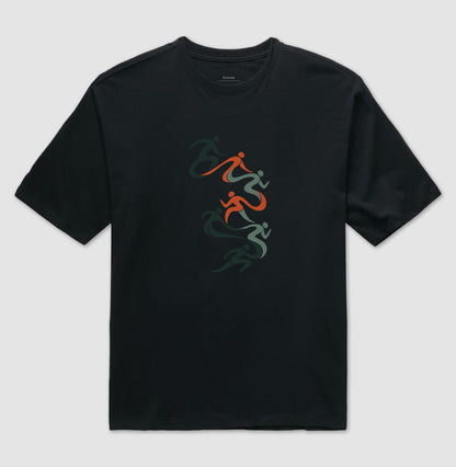 Camiseta Oversized - Movimento Contínuo