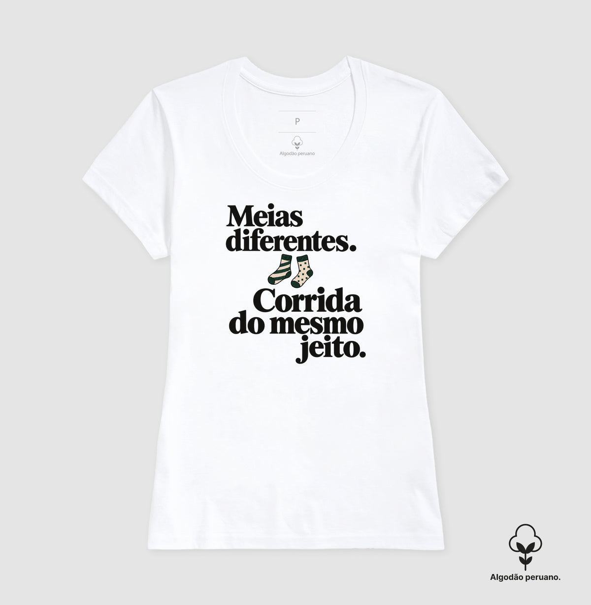 Camiseta Algodão Peruano - Par Diferente