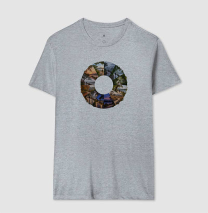 Camiseta Unissex - Um Ano em Movimento, Masculino, Cinza