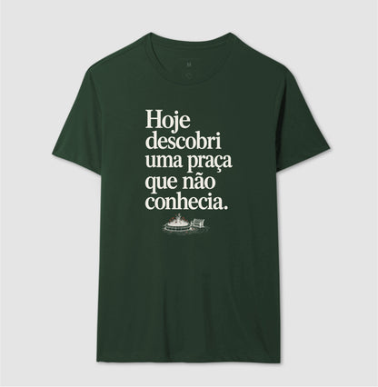 Camiseta Unissex - Praça Descoberta, Masculino, Verde