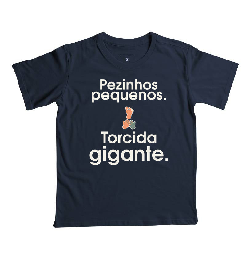 Camiseta Infantil - Torcida Pequena, Marinho