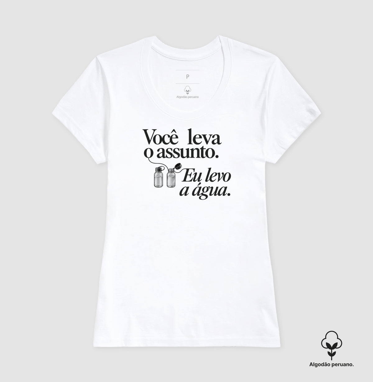 Camiseta Algodão Peruano - Dupla Combinada