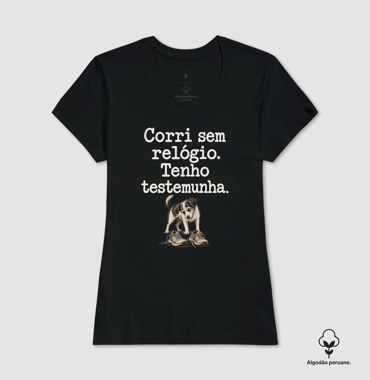 Camiseta Algodão Peruano - Relógio em Casa