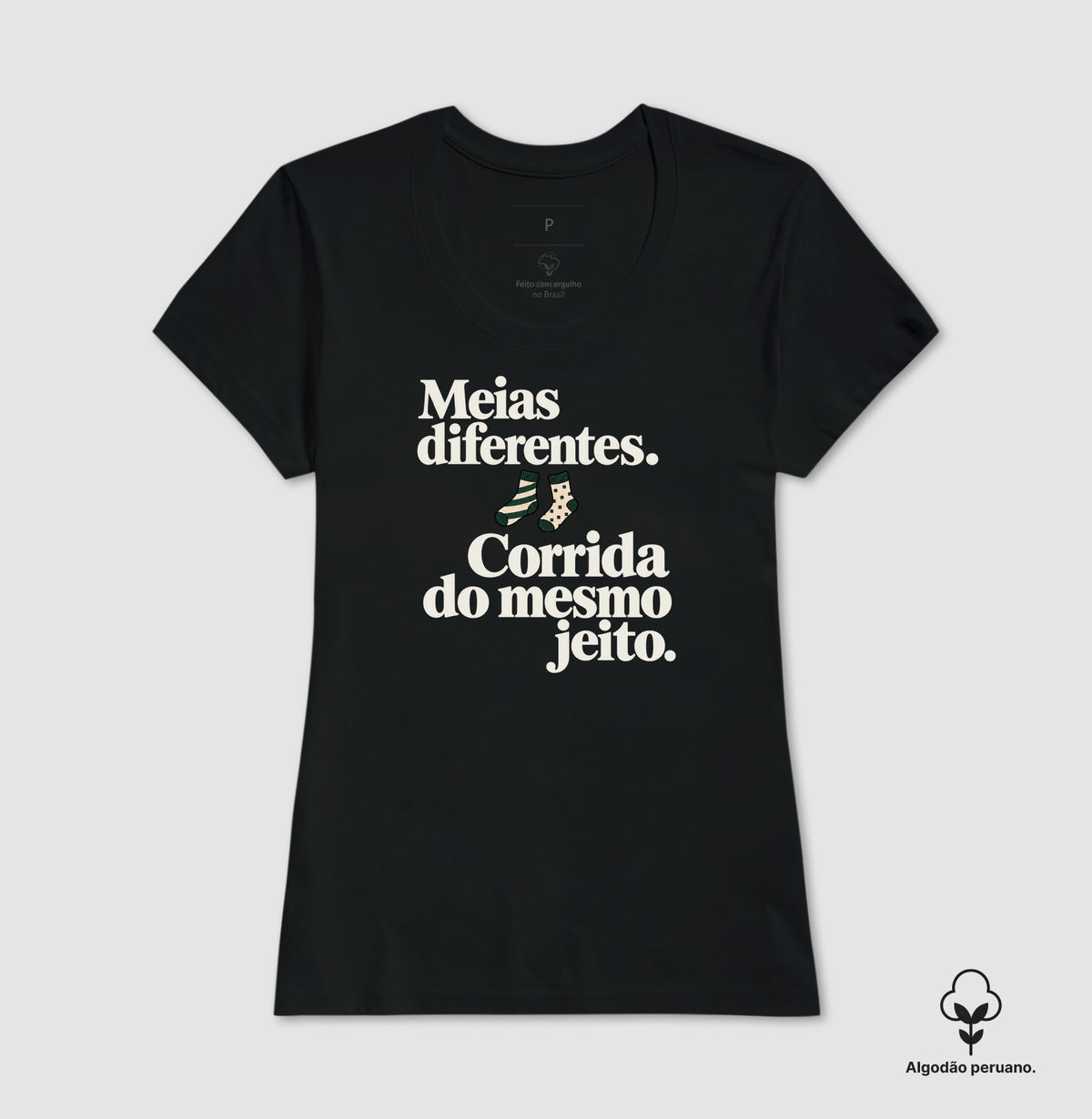 Camiseta Algodão Peruano - Par Diferente