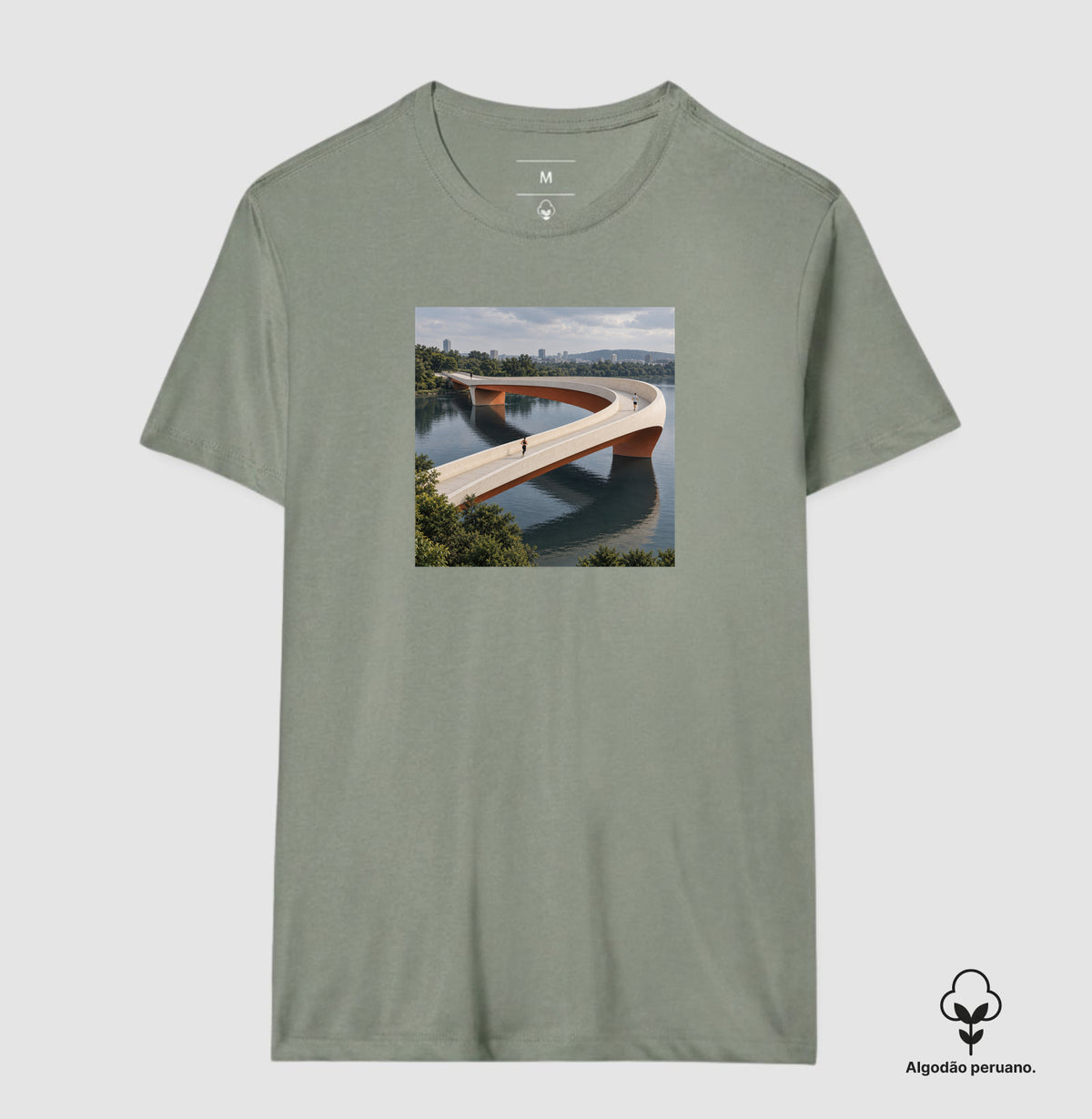 Camiseta Algodão Peruano - Pontes e Voltas