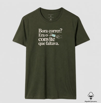 Camiseta Algodão Peruano - Convite Aceito