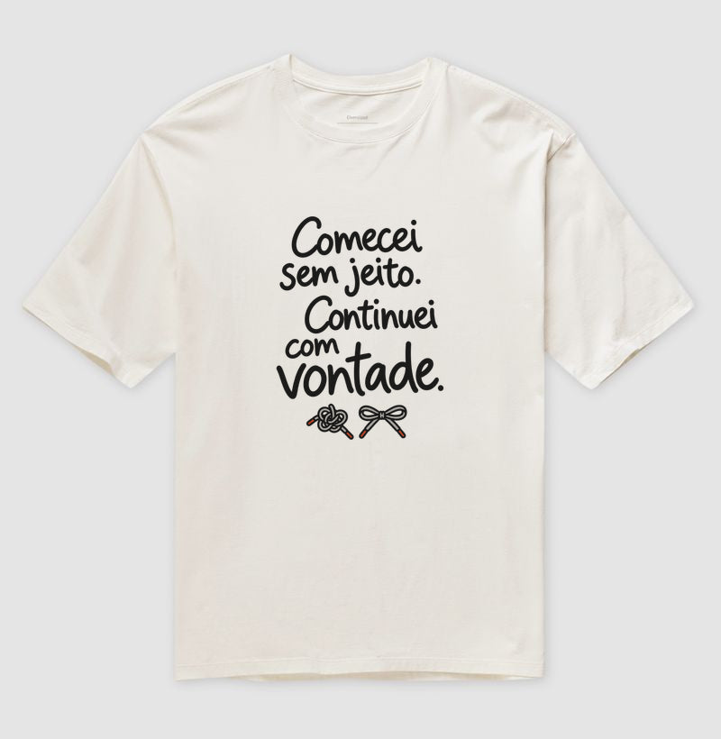 Camiseta Oversized - Outro Começo, Off White
