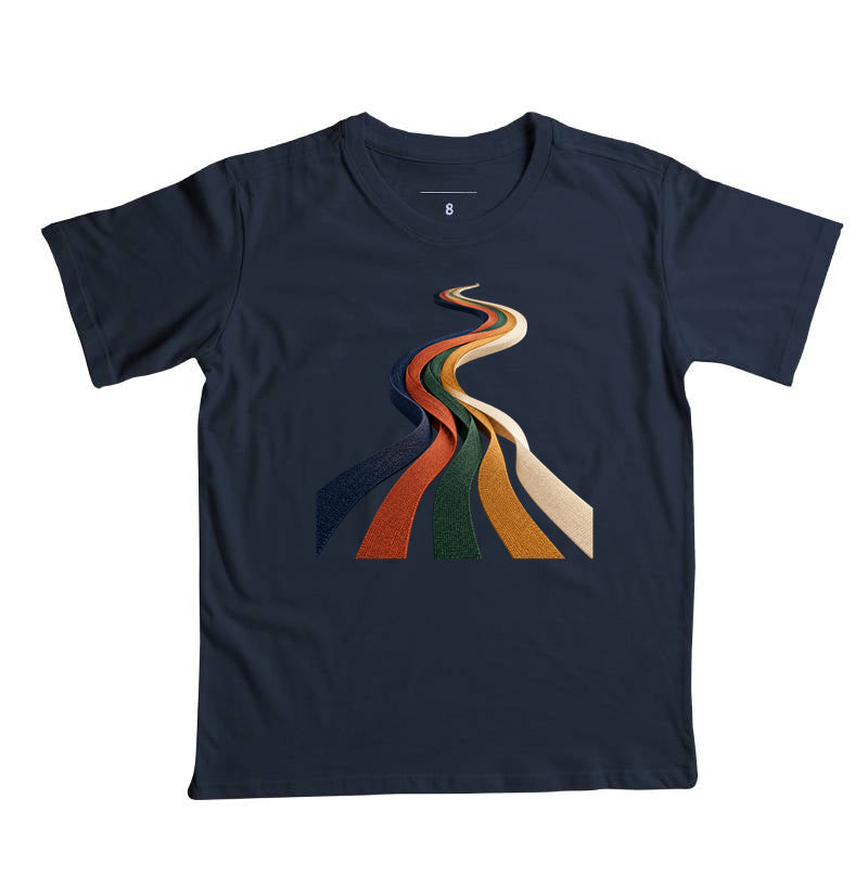 Camiseta Infantil - Quilômetros Compartilhados, Marinho