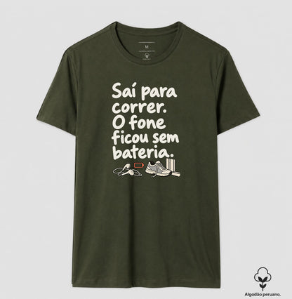 Camiseta Algodão Peruano - Fone Sem Carga