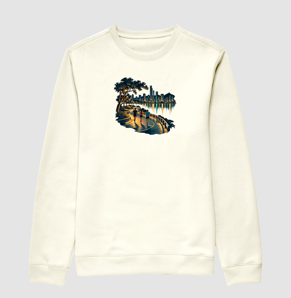 Suéter Moletom - Noite Refletiva, Off White