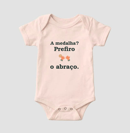 Body Infantil - Prêmio de Colo, Rosa Bebê