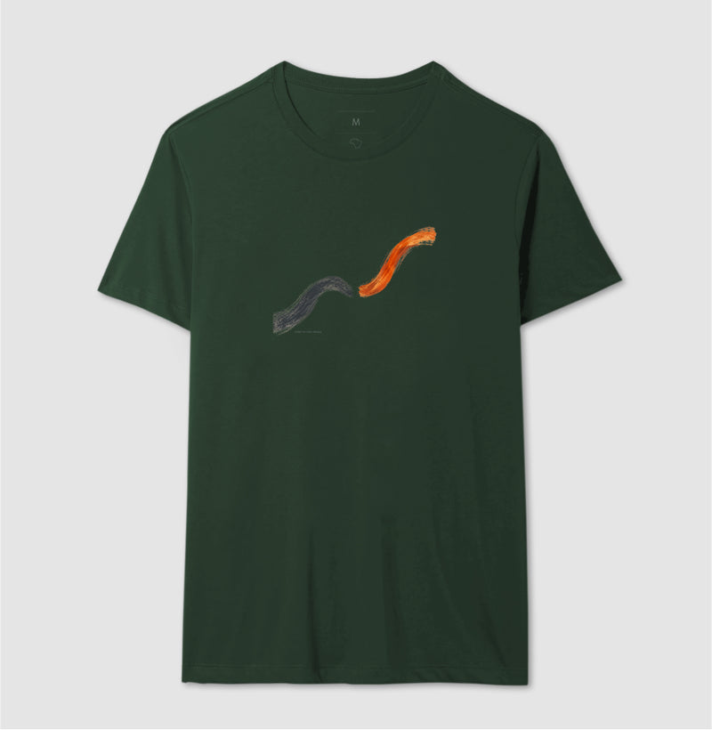 Camiseta Unissex - Voltei a Correr, Masculino, Verde