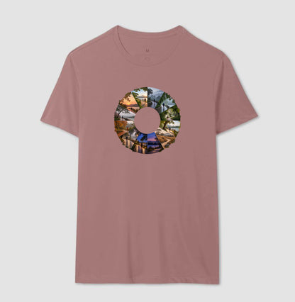 Camiseta Unissex - Um Ano em Movimento, Masculino, Rosa