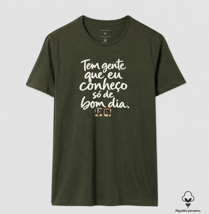 Camiseta Algodão Peruano - Bom Dia de Bairro