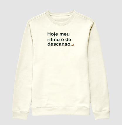 Suéter Moletom - Ritmo de Descanso, Off White